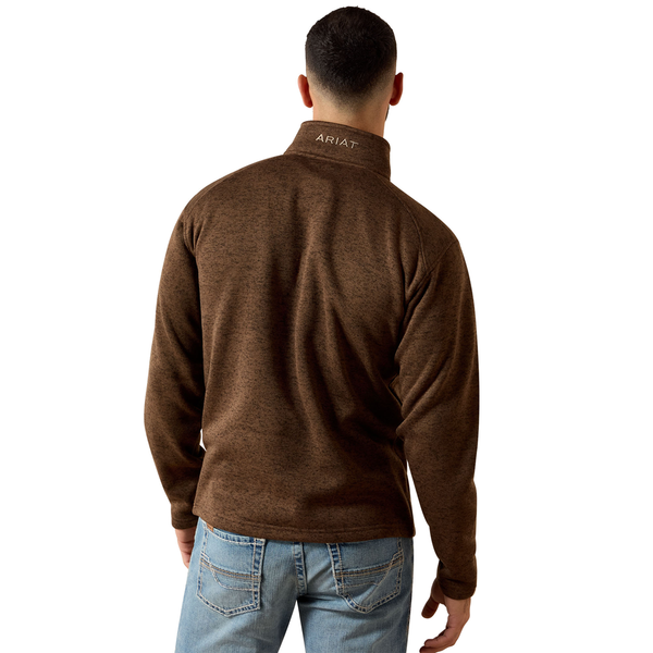 10079644 Ariat Men's Caldwell 1/4 Zip Sweater - Carafe