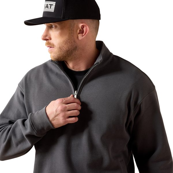 10079647 Ariat Men's Core 1/4 Zip Sweatshirt - Dark Shadow