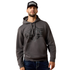 10079648 Ariat Men's Leather Diamond Hoodie - Dark Shadow
