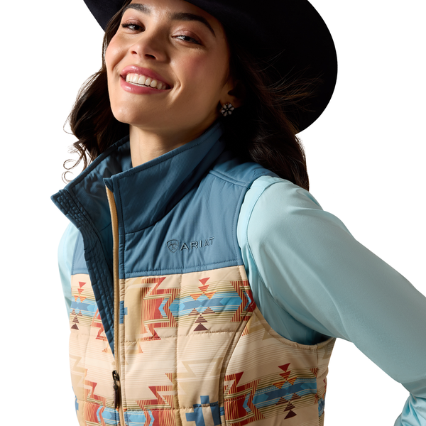 10079781 Ariat Women's REAL Crius Vest - Sonoma Southwest Print