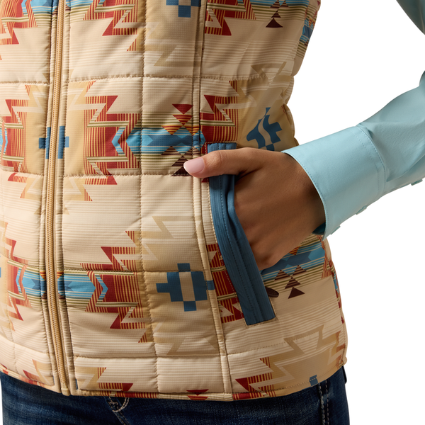 10079781 Ariat Women's REAL Crius Vest - Sonoma Southwest Print