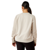 10079783 Ariat Women's Rebar Lightweight Fleece Sweatshirt - Silver Grey Heather