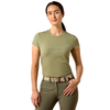 10079852 Ariat Women's The Logo Short Sleeve T-Shirt - Oil Green