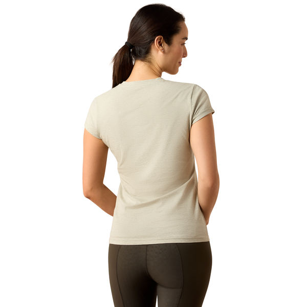 10079856 Ariat Women's The Logo Short Sleeve T-Shirt - Winter Twig Heather