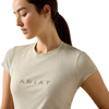 10079856 Ariat Women's The Logo Short Sleeve T-Shirt - Winter Twig Heather