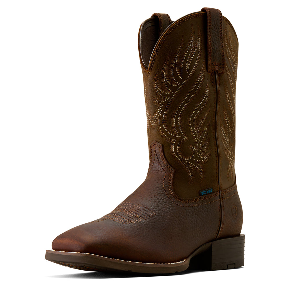 10080269 Ariat Men's Sport Riggs Waterproof Wide Square Toe Cowboy Boot - Copper Kettle