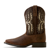 10080273 Ariat Youth Driftwood Wide Square Toe Western Boot - Earth