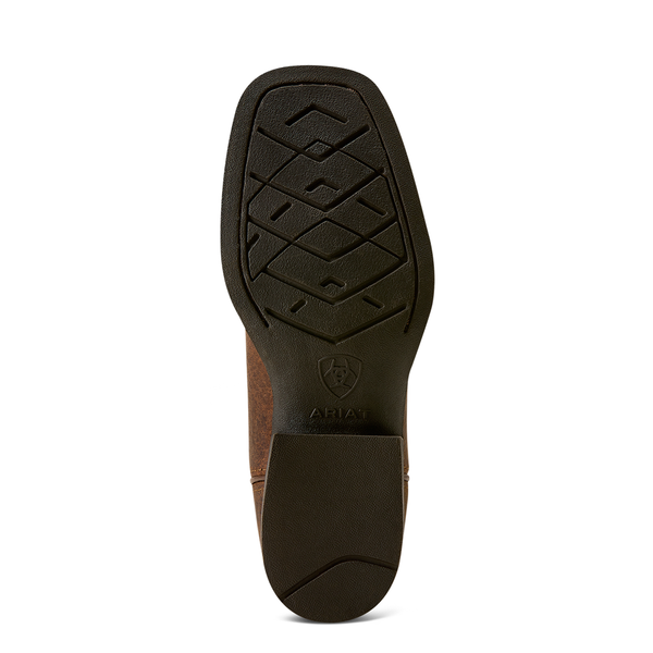 10080273 Ariat Youth Driftwood Wide Square Toe Western Boot - Earth