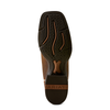 10080300 Ariat Women's Round Up Cantina Wide Square Toe Western Boot - Chestnut Southwest Emboss