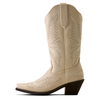 10080382 Ariat Women's Round Up Collins D Toe Western Boot - Buttercream