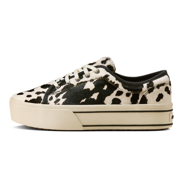 10080404 Ariat Women's Skylar Slip On Shoe - Black & White Hair On