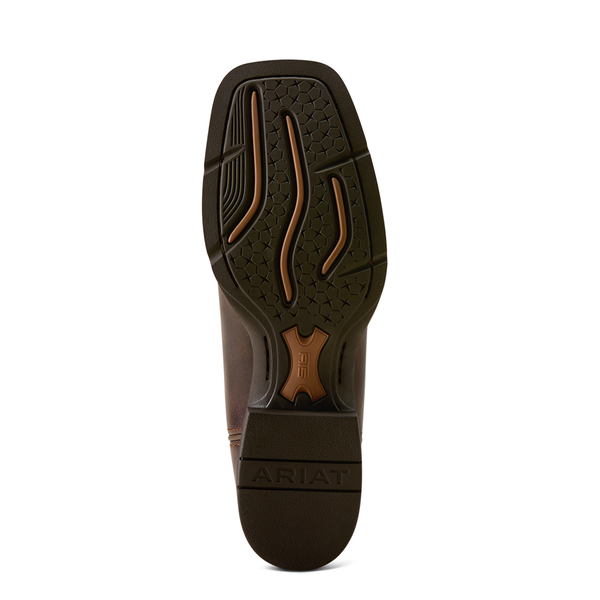 10080434 Ariat Women's Round Up Ruidoso Wide Square Toe Western Boot - Arizona Brown