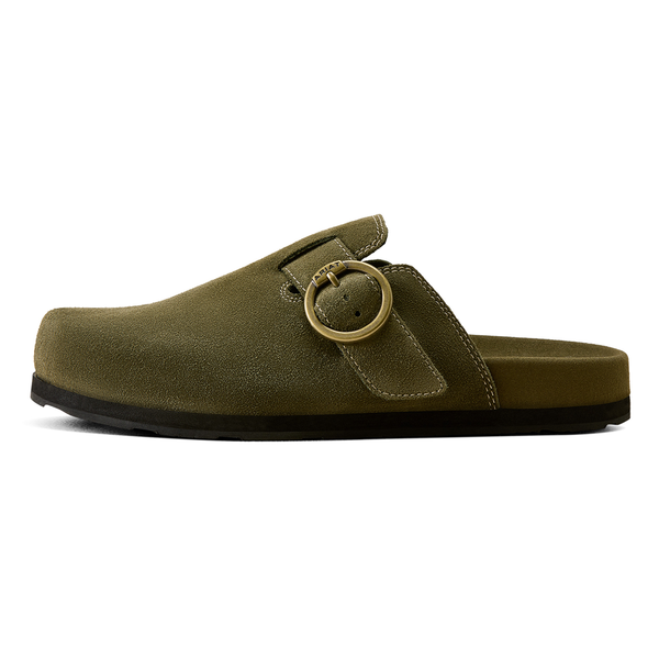 10080469 Ariat Women's Country Mule - Olive Suede