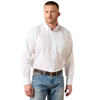 10080910 Ariat Men's Standard Twill Classic Fit Long Sleeve Buttondown Shirt - Solid White