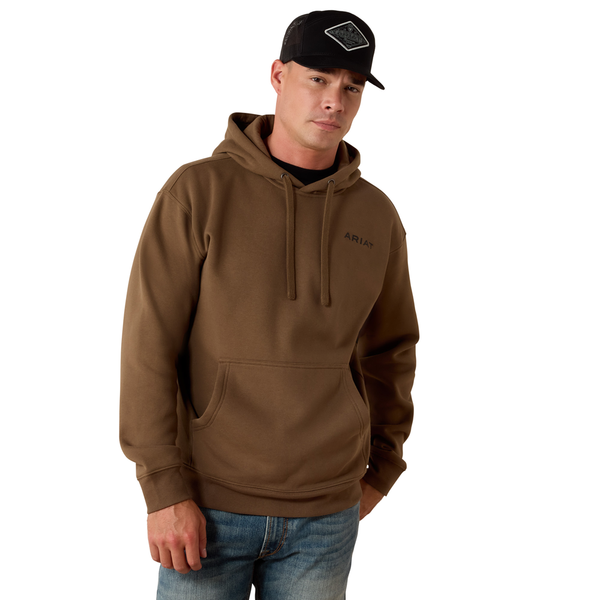 10081902 Ariat Men's Wooden Ridge Hoodie - Teak