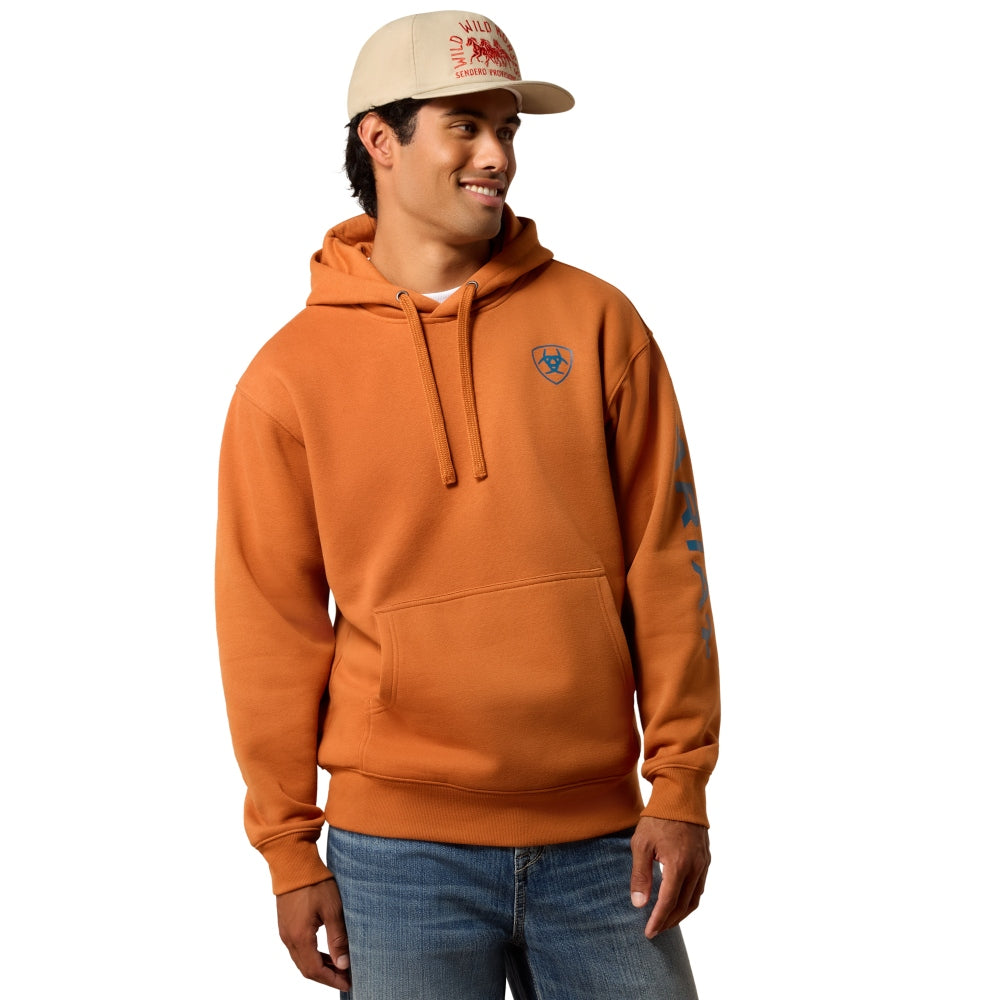 10081920 Ariat Men's Logo Hoodie - Dark Orange