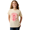 10082173 Ariat Girls' Rodeo Darlin Short Sleeve T-Shirt - Natural