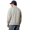 10085377 Ariat Men's Long Sleeve 1/4 Zip Sweatshirt - Heather Grey
