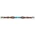1025-45-S4 Circle Y Turquoise Round Up Wither Strap - Regular Oil