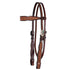 1035-12-AV Circle Y Montana Sparkling Diamond Vintage Browband Headstall
