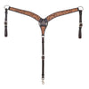 1052-23-SV Circle Y Quilted Sunflower Breast Collar