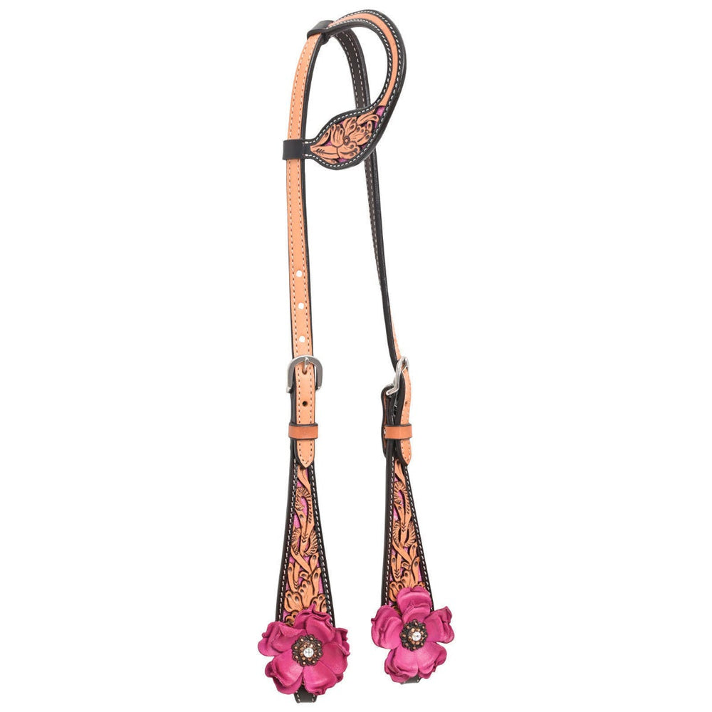 1061-17-S4 Circle Y Malibu One Ear Western Headstall
