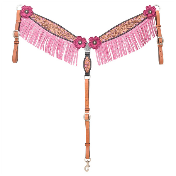 1061-21-S4 Circle Y Malibu Fringed Breast Collar