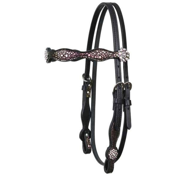 1064-11-S8 Circle Y Cowtown Sirens Song Browband Headstall