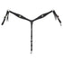 1075-20-AB Circle Y Dark Rider Shaped Spider Breast Collar - Black
