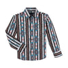 112330366 Wrangler Boys Checotah Long Sleeve Shirt - Multicolor Southwest Print