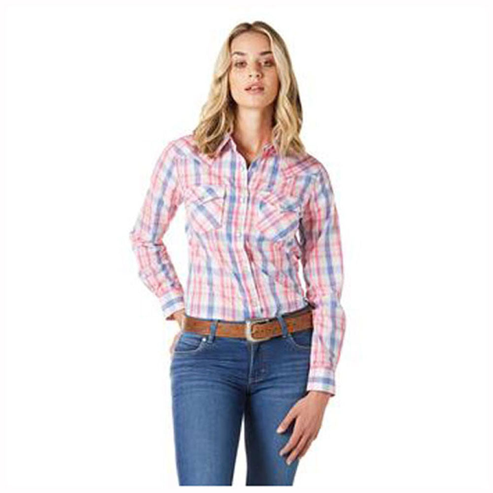 Wrangler Ladies Americana Western Boot White Sweatshirt 112356686 main image 1