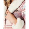 112335521 Wrangler Women's Retro Southwest Print Sherpa Shawl Collar Coat