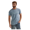 112344127 Wrangler Men's Year-Round Regular Fit Short Sleeve T-Shirt - Ashley Blue Heather