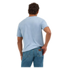 112344127 Wrangler Men's Year-Round Regular Fit Short Sleeve T-Shirt - Ashley Blue Heather