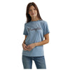 112344165 Wrangler Retro Women's Year-Round Short Sleeve Regular Fit T-Shirt - Ashley Blue Heather