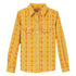112344177 Wrangler Girls Long Sleeve Western Top - Yellow Gold