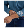 112344866 Wrangler Men's George Strait Buttondown Long Sleeve Shirt - Steel Blue