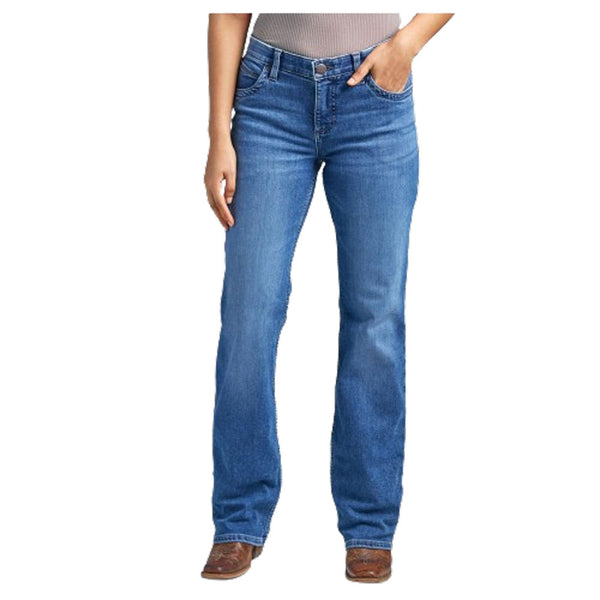 112344934 Wrangler Women's The Ultimate Riding Jean Q-baby  Mid Rise Bootcut - Maddie