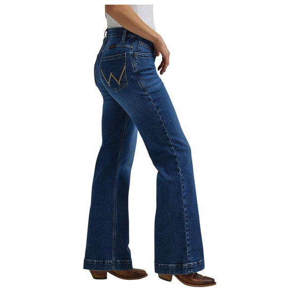 112344945 Wrangler Women's The Ultimate Riding Jean Mid Rise Willow Trouser - Parker