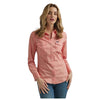 112345311 Wrangler Women's Retro Long Sleeve Dress Top - Rose