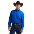 112345803 Wrangler Men's George Strait Button Down National Patriot Shirt - Royal Blue Size 2XTall