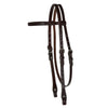 0233-8341 Circle Y Floral Tooled Browband Headstall - Walnut
