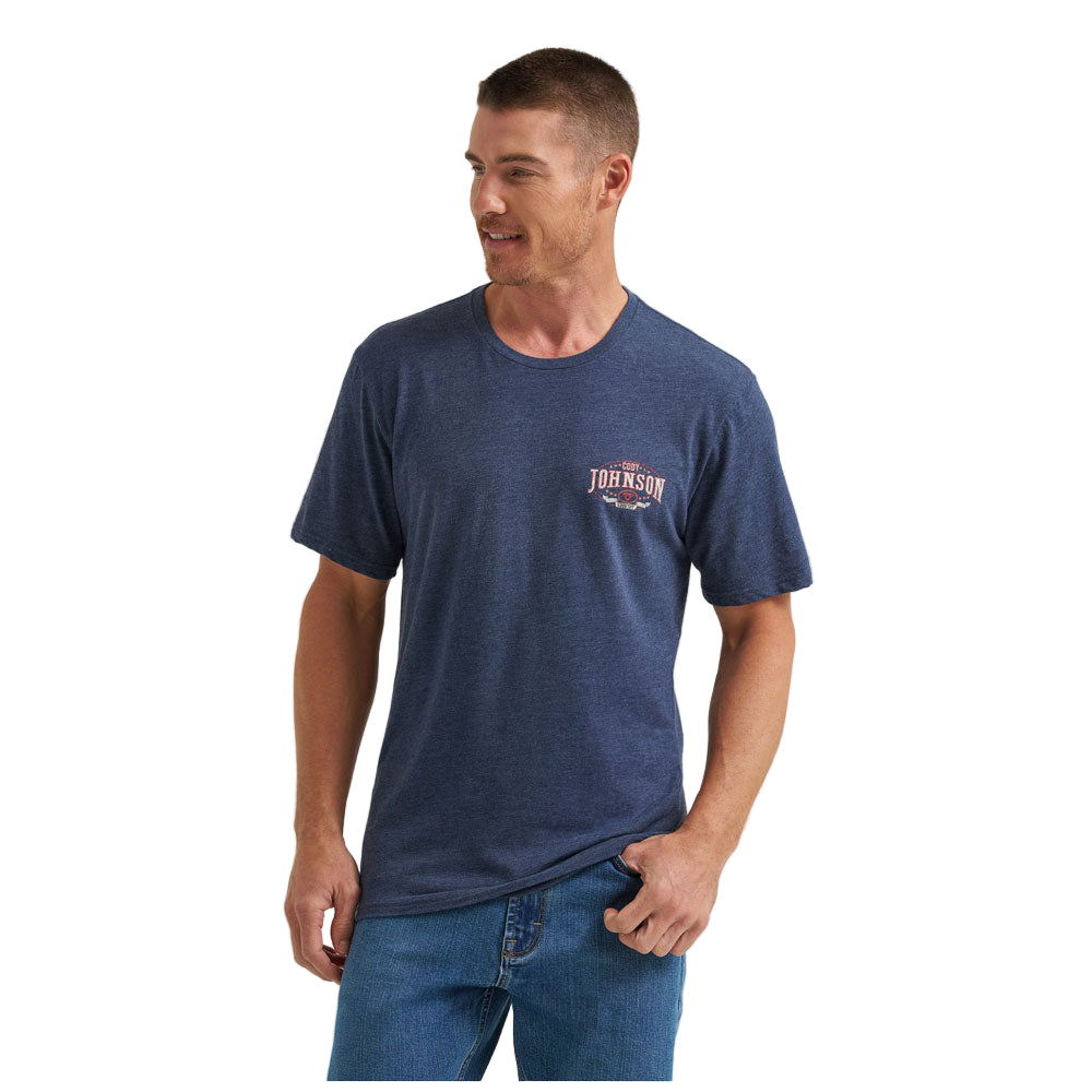 112358721 Wrangler Men's Short Sleeve Cody Johnson Regular Fit Graphic T-Shirt - Black Iris