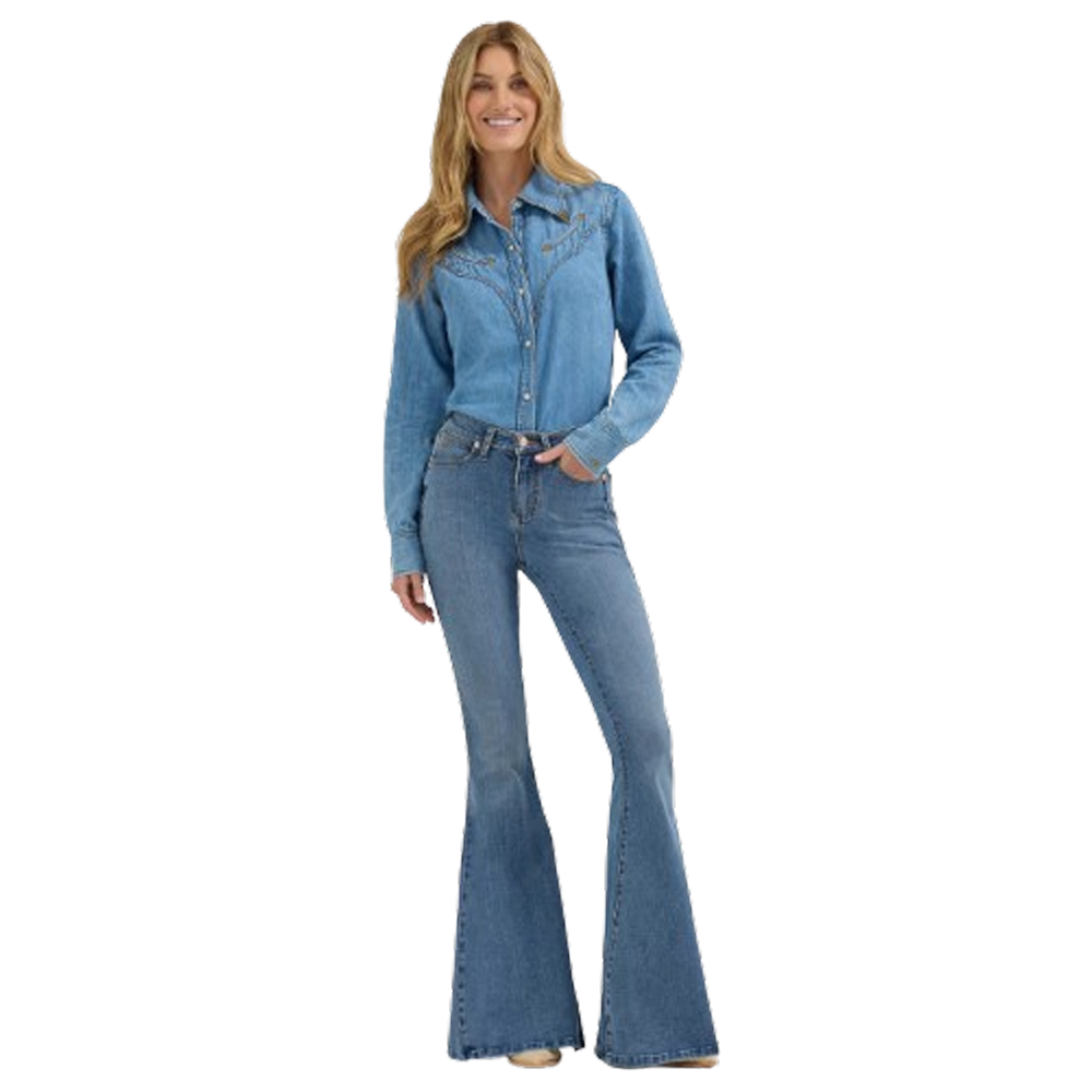 Wrangler bell bottom jeans womens hotsell