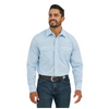 112365390 Wrangler 20X Men's Competition Advanced Comfort Classic Fit Long Sleeve Shirt - Turquoise