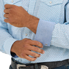 112365390 Wrangler 20X Men's Competition Advanced Comfort Classic Fit Long Sleeve Shirt - Turquoise