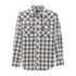 112365840 Wrangler Men's Logo Classic Fit Long Sleeve Buttondown Shirt - Multicolor Plaid