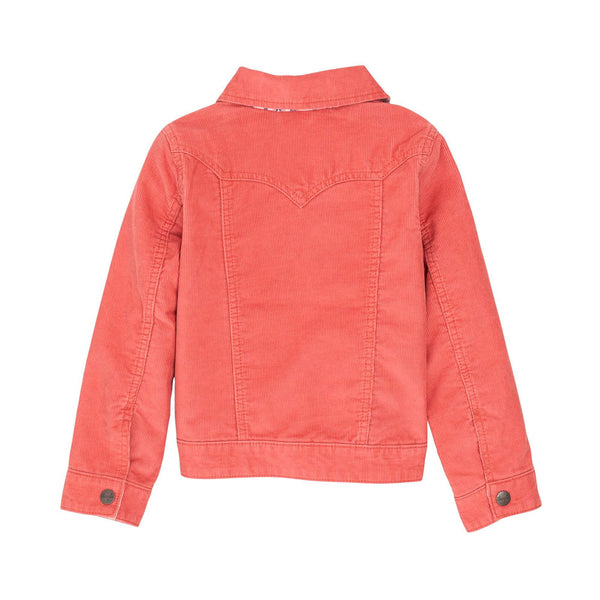 112367481 Wrangler Girls' Western Corduroy Jacket - Coral