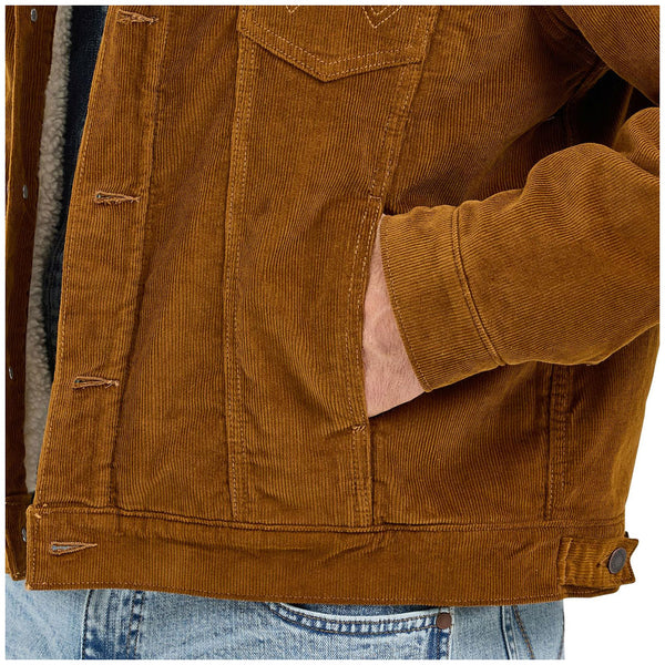 112367603 Wrangler Men's Sherpa Lined Corduroy Jacket - Monks Robe