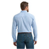 112368020 Wrangler X Men's Cody Johnson Classic Fit Long Sleeve Button Down Shirt - Blue